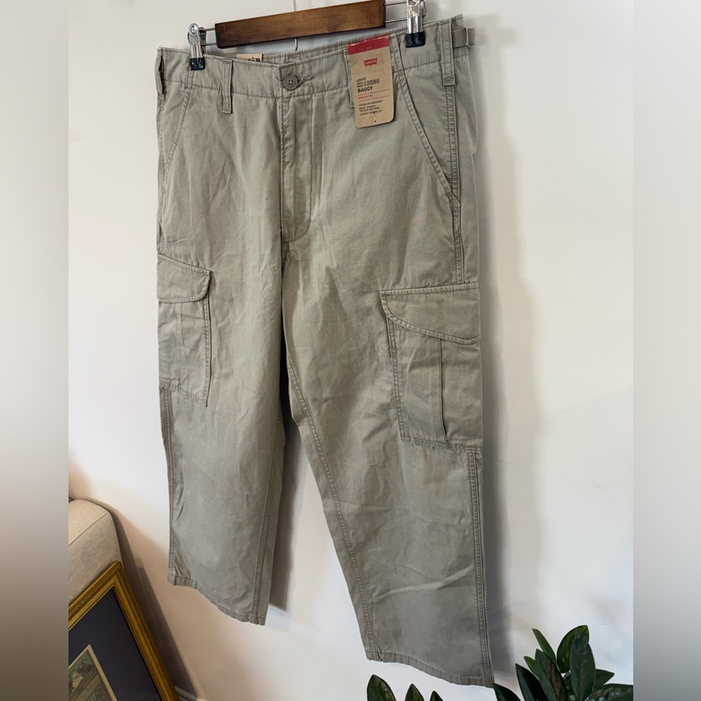 Levi’s XX Cargo Pants, Men’s 32x30 (34” Waist), Stone Tan Khaki, NWT - Picture 3 of 14